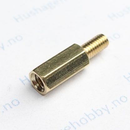 Avstandsbolt M3x10 + 6mm
