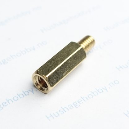 Avstandsbolt M4x15 + 6mm