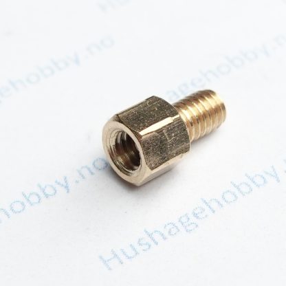 Avstandsbolt M4x5 + 6mm