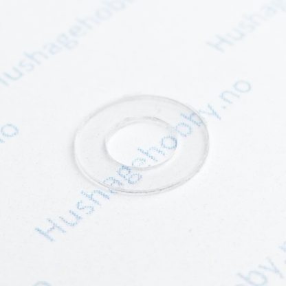 Skive M5x10x0,5 Transparent myk PVC