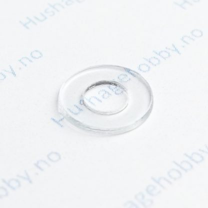 Skive M5x10x1 Transparent myk PVC